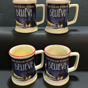 Polar express BELIEVE coffee or hot chocolate mugs